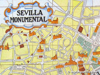 map of seville spain